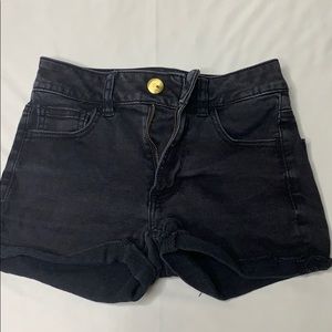 Black faded shorts